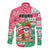 Hawaii Christmas Long Sleeve Button Shirt Santa Claus Surf Mele Kalikimaka LT05 - Polynesian Pride