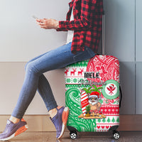 Hawaii Christmas Luggage Cover Santa Claus Surf Mele Kalikimaka LT05 - Polynesian Pride