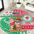 Hawaii Christmas Round Carpet Santa Claus Surf Mele Kalikimaka LT05 Red - Polynesian Pride