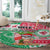 Hawaii Christmas Round Carpet Santa Claus Surf Mele Kalikimaka LT05 - Polynesian Pride