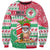 Hawaii Christmas Sweatshirt Santa Claus Surf Mele Kalikimaka LT05 Unisex Red - Polynesian Pride