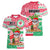 Hawaii Christmas Women V Neck T Shirt Santa Claus Surf Mele Kalikimaka LT05 - Polynesian Pride
