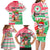 Personalized Hawaii Christmas Family Matching Long Sleeve Bodycon Dress and Hawaiian Shirt Santa Claus Surf Mele Kalikimaka LT05 - Polynesian Pride