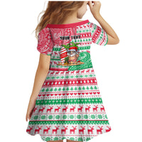 Personalized Hawaii Christmas Family Matching Mermaid Dress and Hawaiian Shirt Santa Claus Surf Mele Kalikimaka LT05 - Polynesian Pride