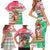 Personalized Hawaii Christmas Family Matching Short Sleeve Bodycon Dress and Hawaiian Shirt Santa Claus Surf Mele Kalikimaka LT05 - Polynesian Pride