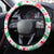 Personalized Hawaii Christmas Steering Wheel Cover Santa Claus Surf Mele Kalikimaka