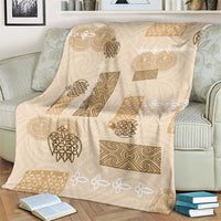 Vintage Lapita Blanket Iconic Double Face Pattern Beige LT05 - Polynesian Pride