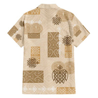 Vintage Lapita Hawaiian Shirt Iconic Double Face Pattern Beige LT05 - Polynesian Pride