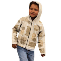 Vintage Lapita Kid Hoodie Iconic Double Face Pattern Beige