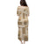 Vintage Lapita Puletasi Iconic Double Face Pattern Beige