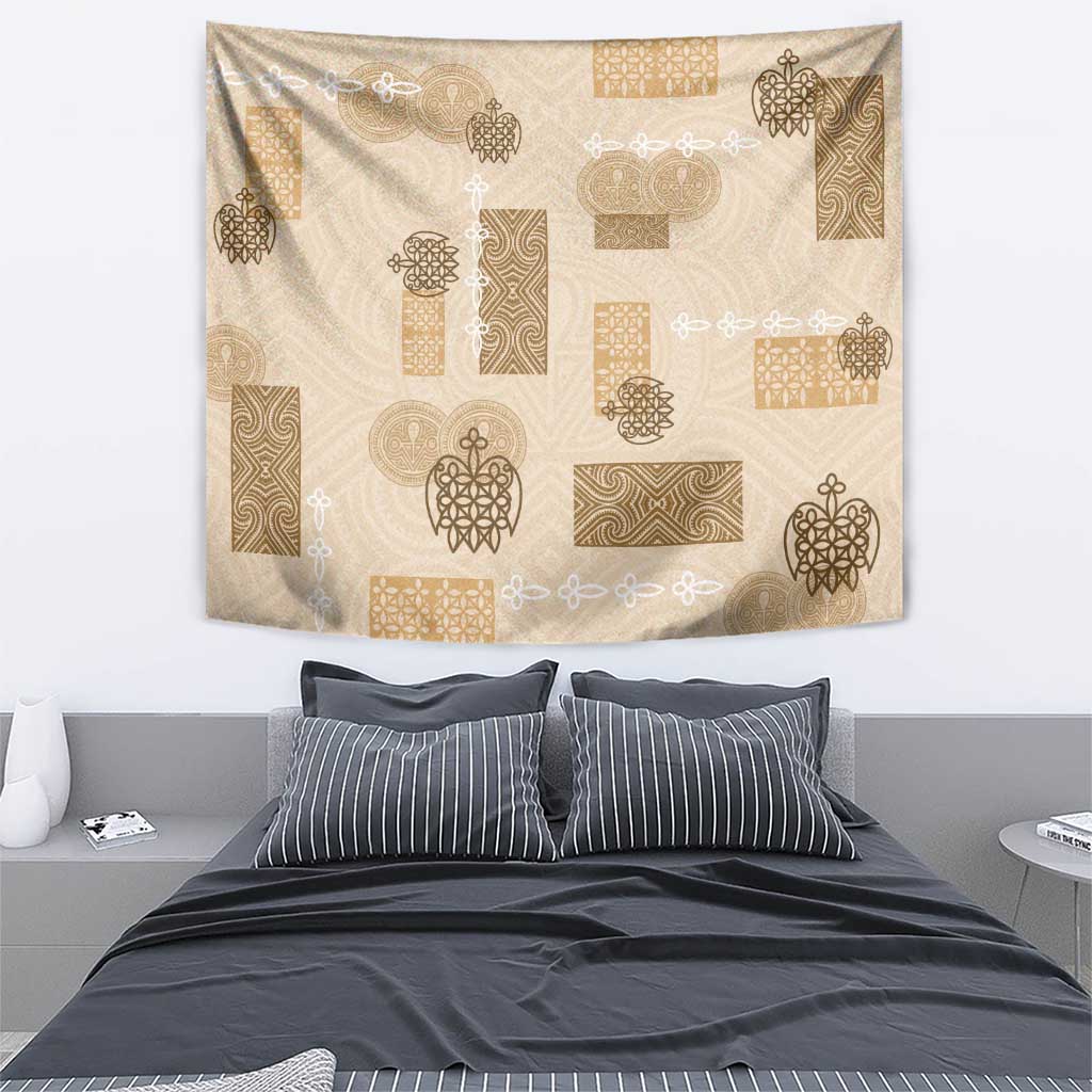 Vintage Lapita Tapestry Iconic Double Face Pattern Beige