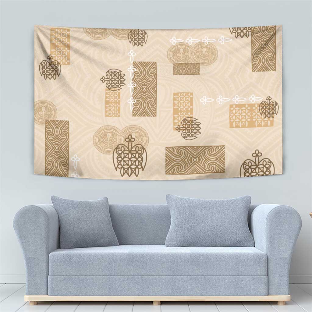 Vintage Lapita Tapestry Iconic Double Face Pattern Beige