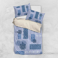 Vintage Lapita Bedding Set Iconic Double Face Pattern Blue