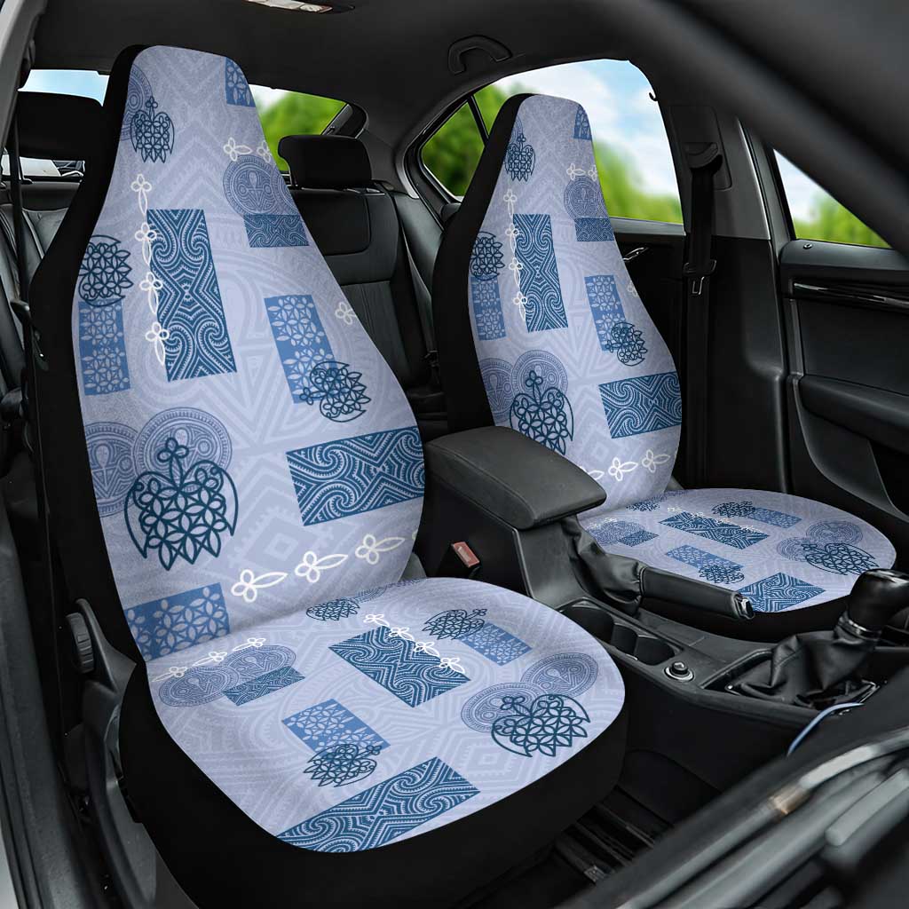Vintage Lapita Car Seat Cover Iconic Double Face Pattern Blue