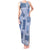 Vintage Lapita Tank Maxi Dress Iconic Double Face Pattern Blue