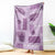 Vintage Lapita Blanket Iconic Double Face Pattern Violet