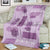 Vintage Lapita Blanket Iconic Double Face Pattern Violet