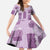 Vintage Lapita Family Matching Off Shoulder Maxi Dress and Hawaiian Shirt Iconic Double Face Pattern Violet
