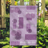 Vintage Lapita Garden Flag Iconic Double Face Pattern Violet LT05 Garden Flag Violet - Polynesian Pride