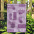 Vintage Lapita Garden Flag Iconic Double Face Pattern Violet