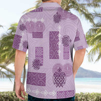 Vintage Lapita Hawaiian Shirt Iconic Double Face Pattern Violet LT05 - Polynesian Pride