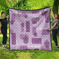 Vintage Lapita Quilt Iconic Double Face Pattern Violet