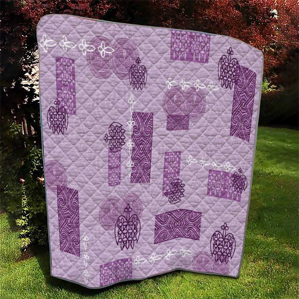 Vintage Lapita Quilt Iconic Double Face Pattern Violet