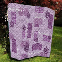 Vintage Lapita Quilt Iconic Double Face Pattern Violet