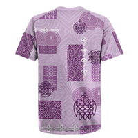 Vintage Lapita Rugby Jersey Iconic Double Face Pattern Violet