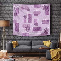 Vintage Lapita Tapestry Iconic Double Face Pattern Violet