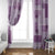 Vintage Lapita Window Curtain Iconic Double Face Pattern Violet