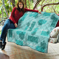 Vintage Lapita Quilt Iconic Double Face Pattern Turquoise