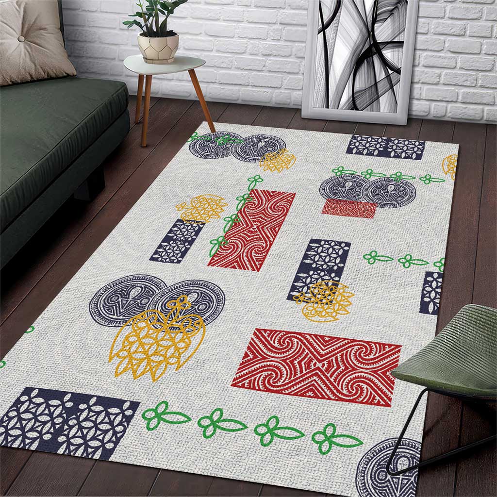 Vintage Lapita Area Rug Iconic Double Face Pattern