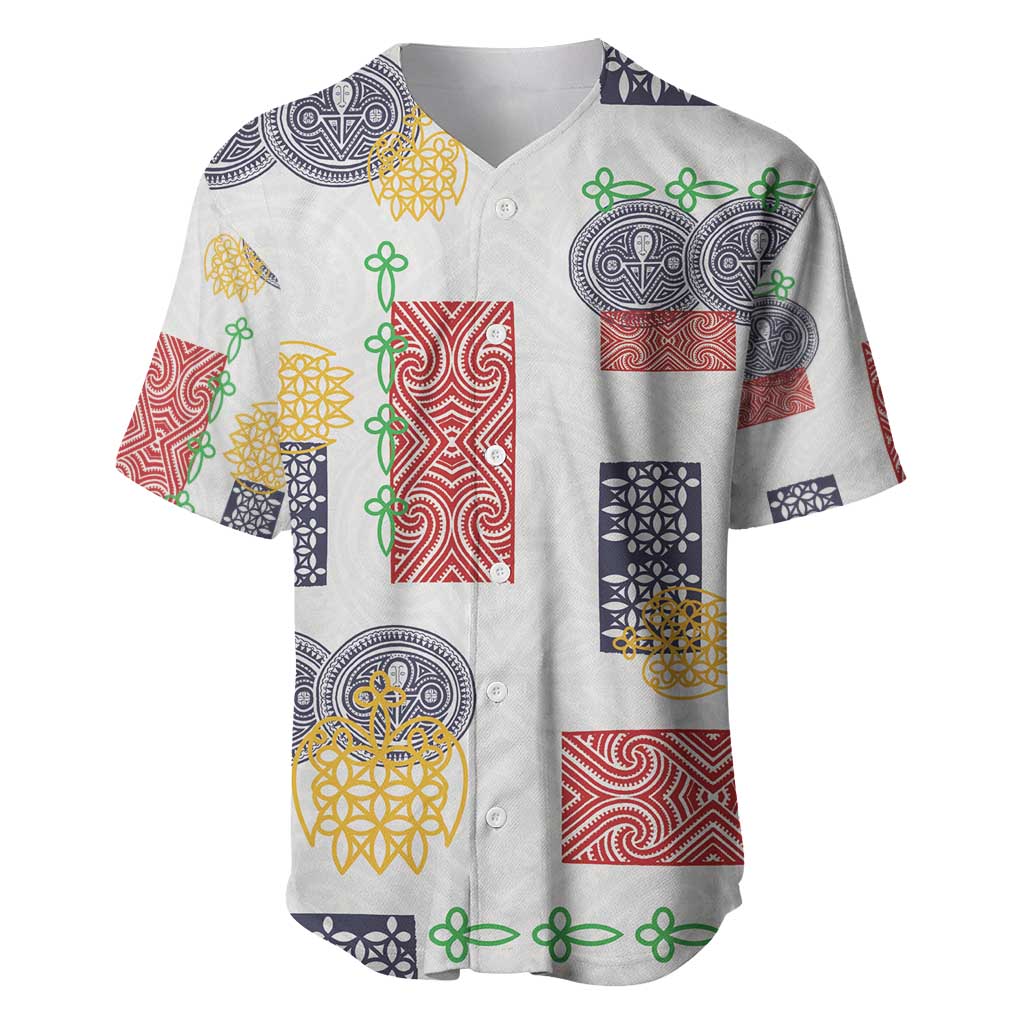 Vintage Lapita Baseball Jersey Iconic Double Face Pattern