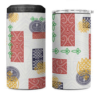 Vintage Lapita 4 in 1 Can Cooler Tumbler Iconic Double Face Pattern LT05 One Size: 16 oz Colorful - Polynesian Pride