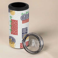 Vintage Lapita 4 in 1 Can Cooler Tumbler Iconic Double Face Pattern LT05 - Polynesian Pride