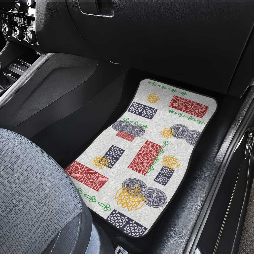 Vintage Lapita Car Mats Iconic Double Face Pattern LT05 - Polynesian Pride