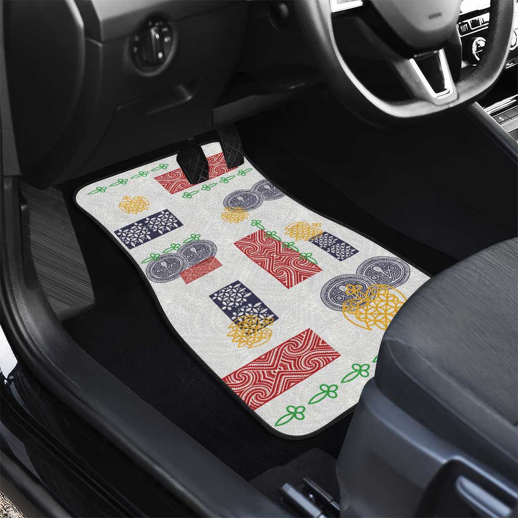 Vintage Lapita Car Mats Iconic Double Face Pattern LT05 - Polynesian Pride