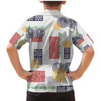 Vintage Lapita Family Matching Mermaid Dress and Hawaiian Shirt Iconic Double Face Pattern