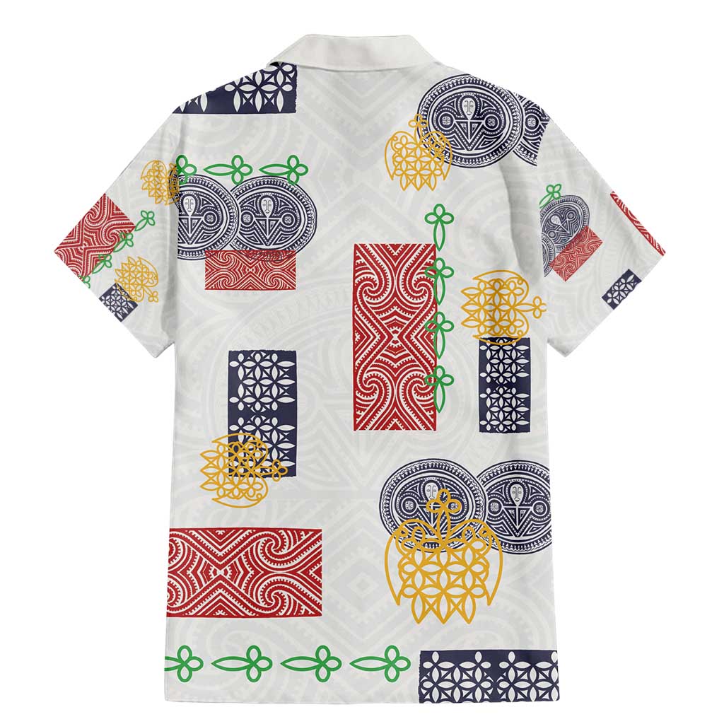 Vintage Lapita Family Matching Mermaid Dress and Hawaiian Shirt Iconic Double Face Pattern