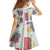 Vintage Lapita Family Matching Off Shoulder Short Dress and Hawaiian Shirt Iconic Double Face Pattern