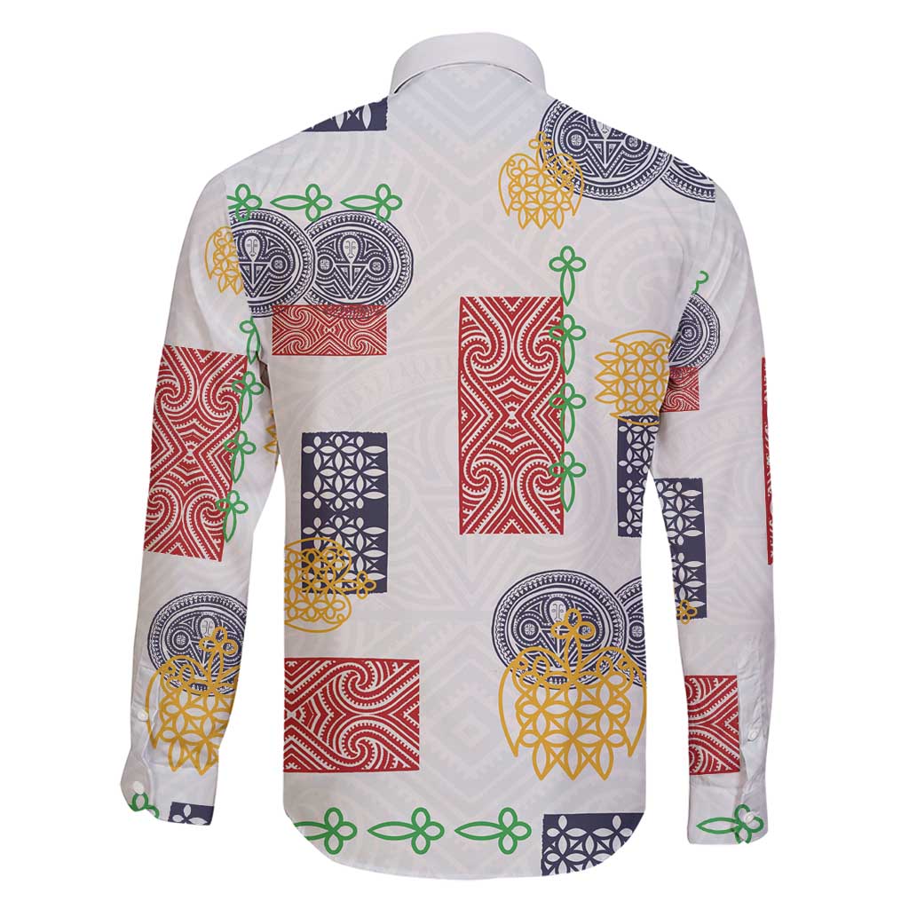 Vintage Lapita Family Matching Short Sleeve Bodycon Dress and Hawaiian Shirt Iconic Double Face Pattern