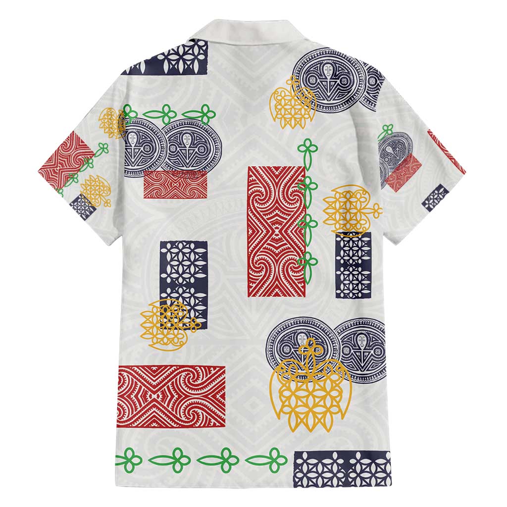 Vintage Lapita Family Matching Summer Maxi Dress and Hawaiian Shirt Iconic Double Face Pattern