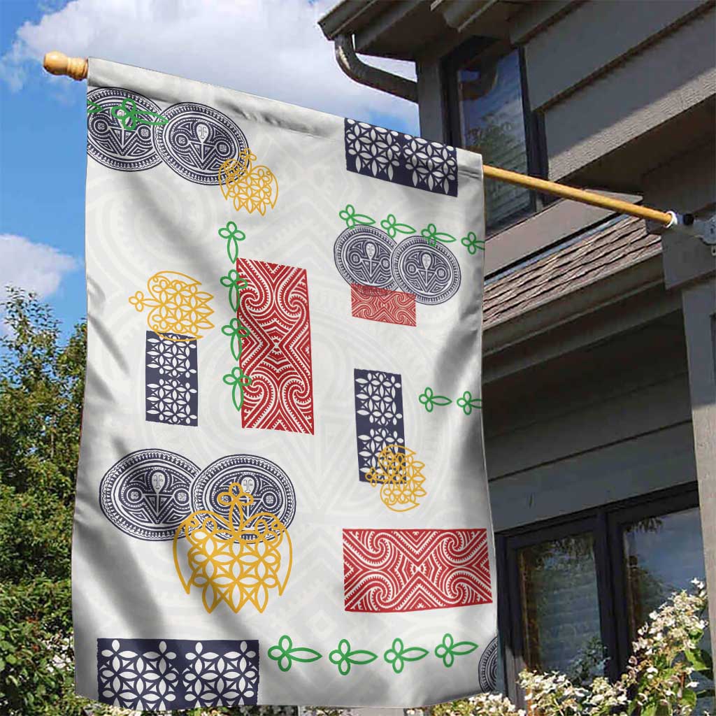 Vintage Lapita Garden Flag Iconic Double Face Pattern LT05 - Polynesian Pride