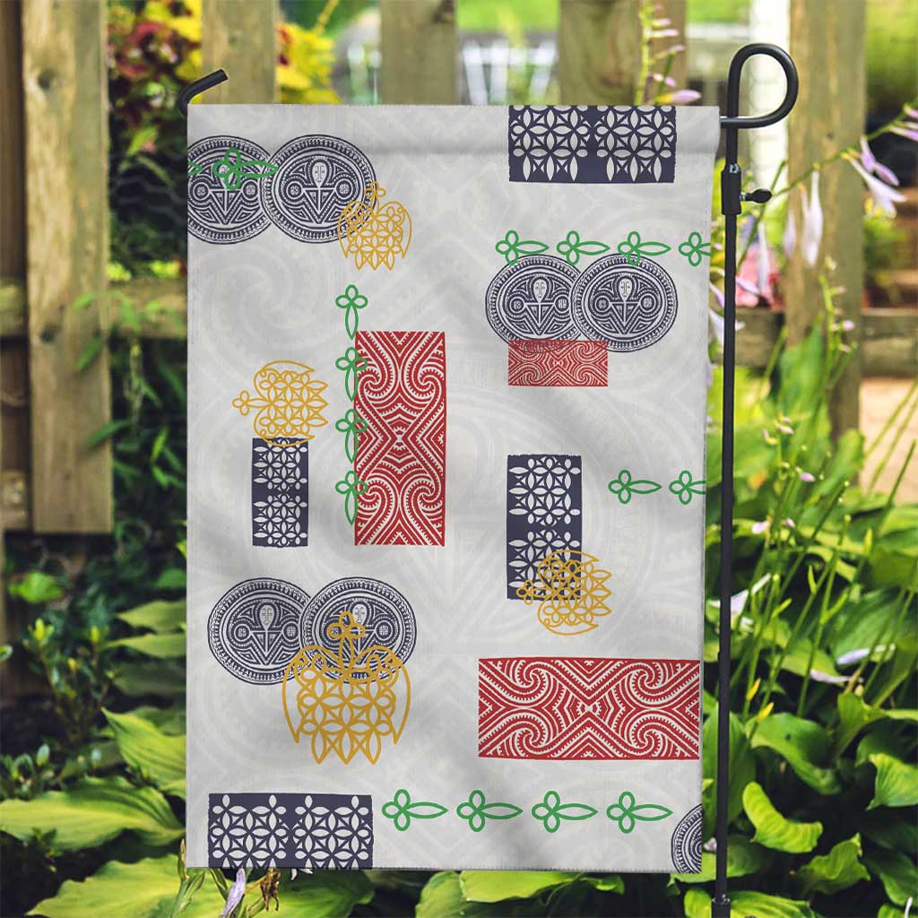 Vintage Lapita Garden Flag Iconic Double Face Pattern LT05 Garden Flag Colorful - Polynesian Pride