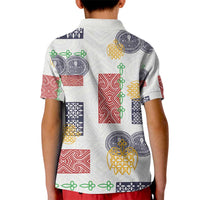 Vintage Lapita Kid Polo Shirt Iconic Double Face Pattern