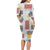 Vintage Lapita Long Sleeve Bodycon Dress Iconic Double Face Pattern