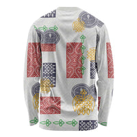 Vintage Lapita Long Sleeve Shirt Iconic Double Face Pattern LT05 - Polynesian Pride