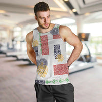 Vintage Lapita Men Tank Top Iconic Double Face Pattern LT05 Colorful - Polynesian Pride