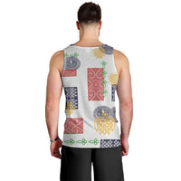 Vintage Lapita Men Tank Top Iconic Double Face Pattern LT05 - Polynesian Pride